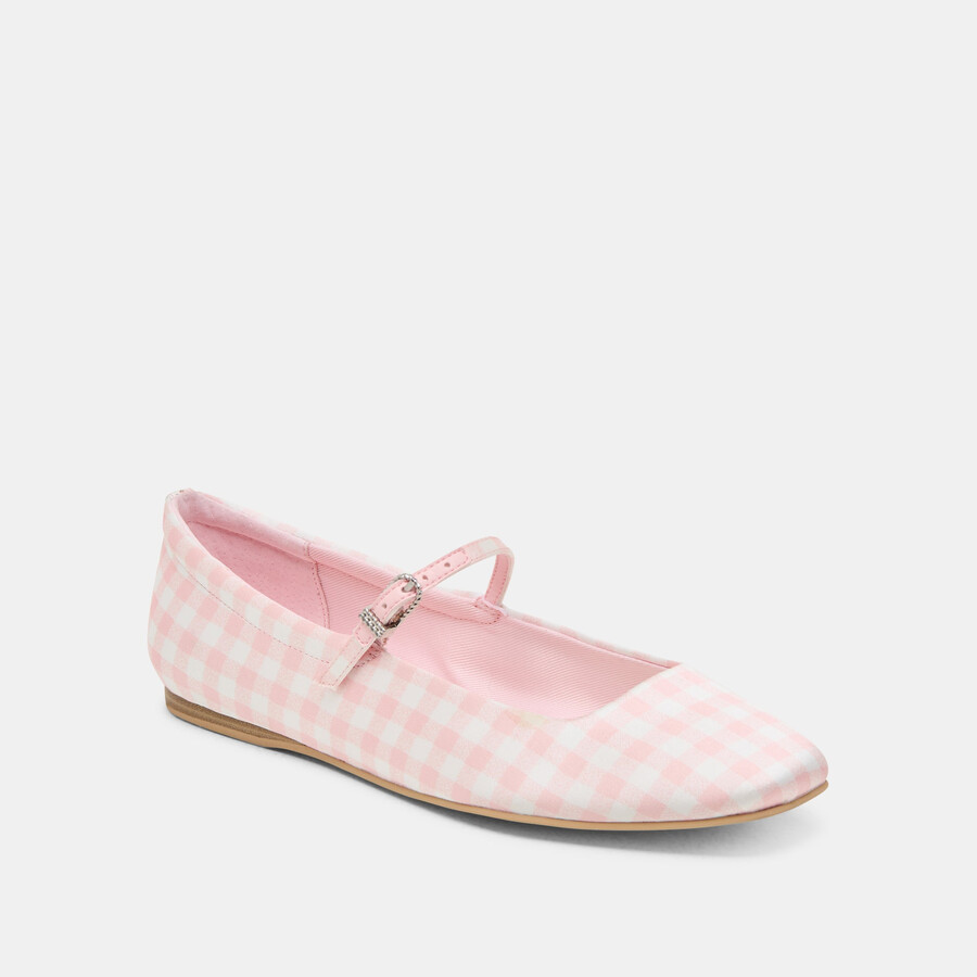 ballerine larghe da golf reyes x byrdie a quadri rosa a quadretti