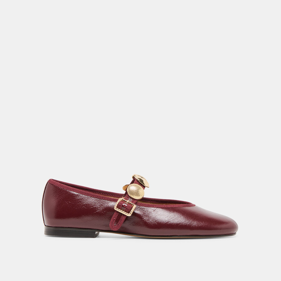 ballerine relan in pelle color sangue di bue
