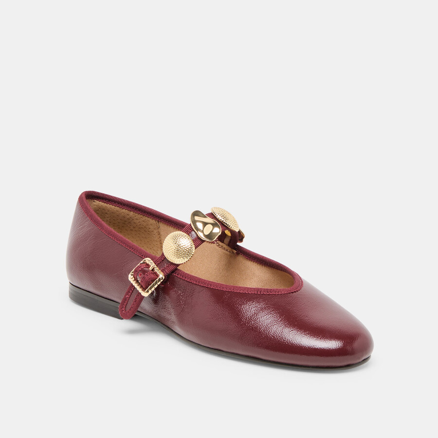 ballerine relan in pelle color sangue di bue