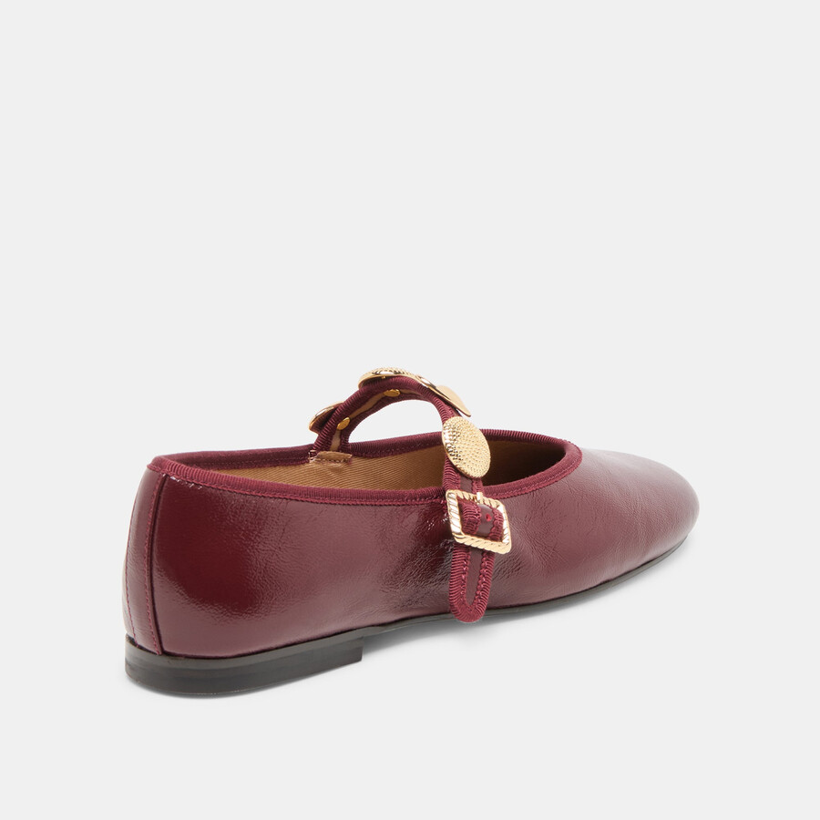 ballerine relan in pelle color sangue di bue