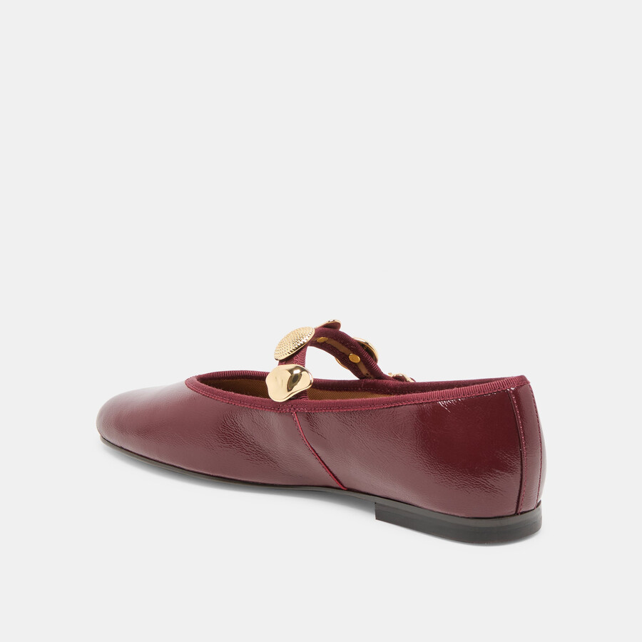 ballerine relan in pelle color sangue di bue