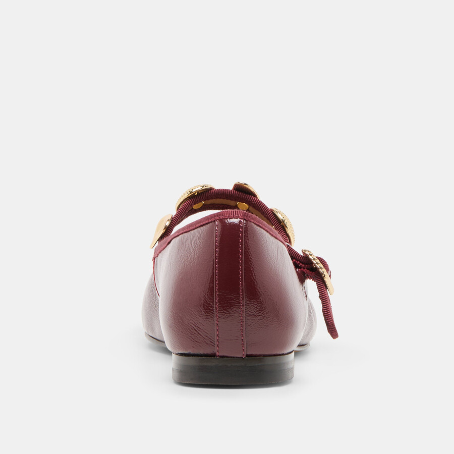 ballerine relan in pelle color sangue di bue