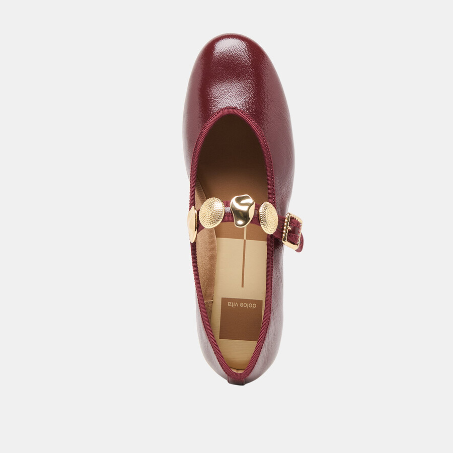 ballerine relan in pelle color sangue di bue