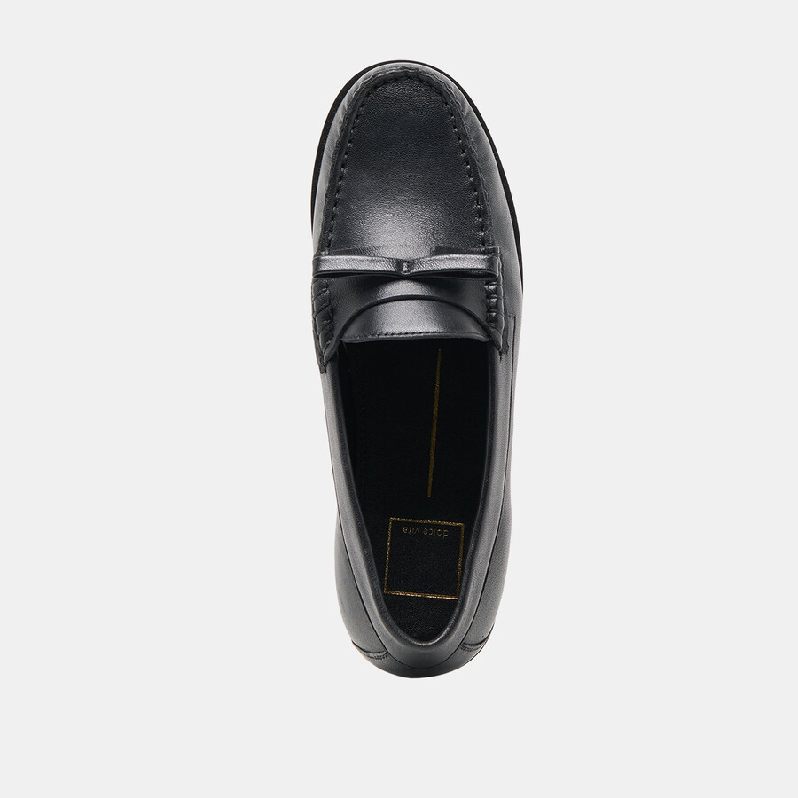 mocassini barney in pelle nera