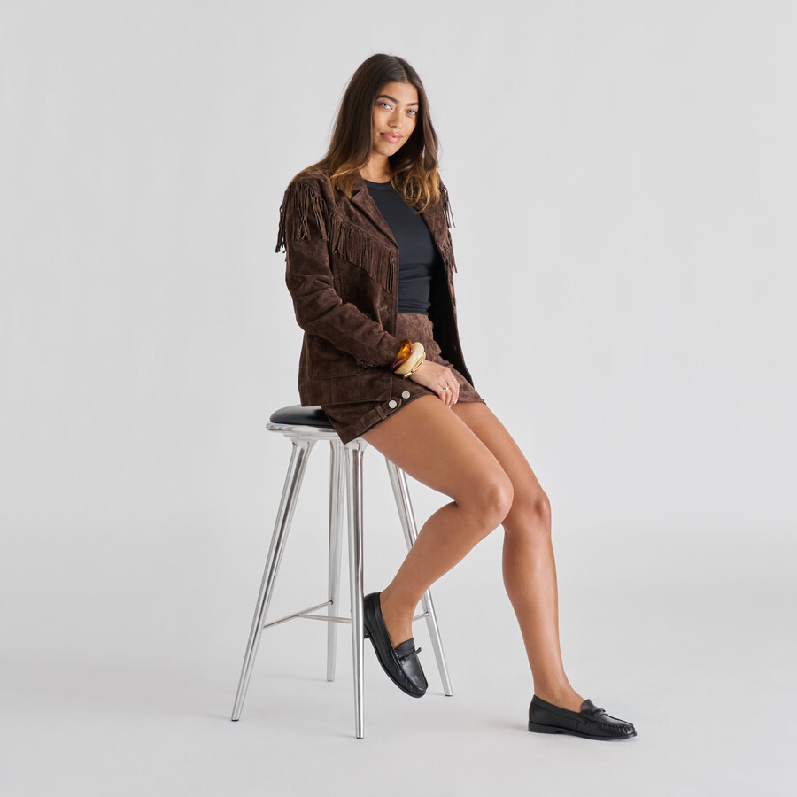 mocassini barney in pelle nera