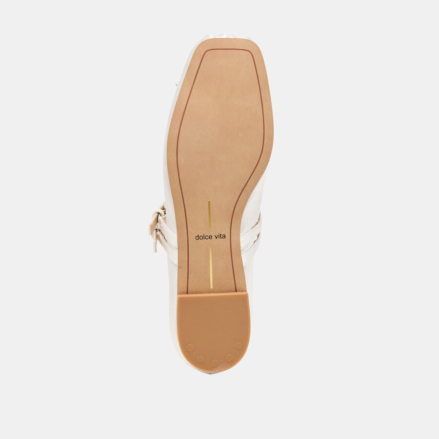 ballerine gibsen in vero raso bianco