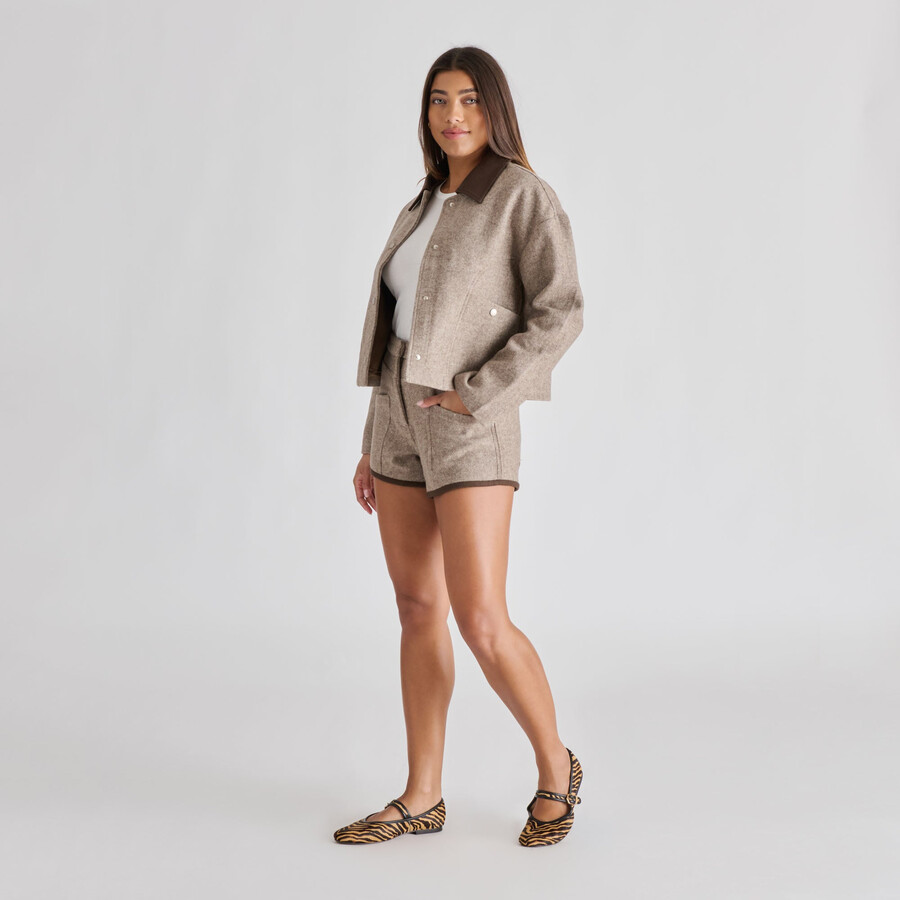 ballerine roslyn in pelle di vitello tigrato