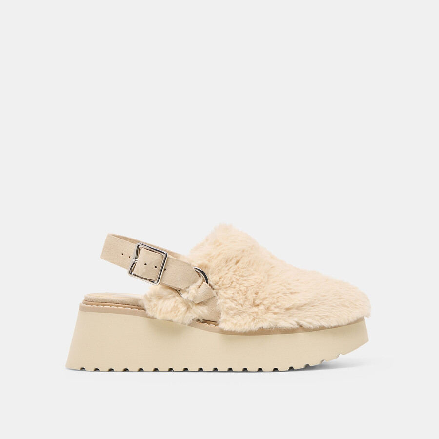 lansy flats natural plush