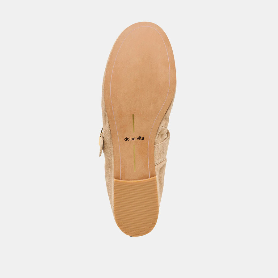 ballerine caely in pelle scamosciata color cammello