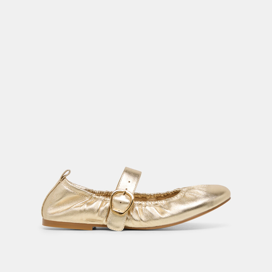 ballerine caely in pelle platino
