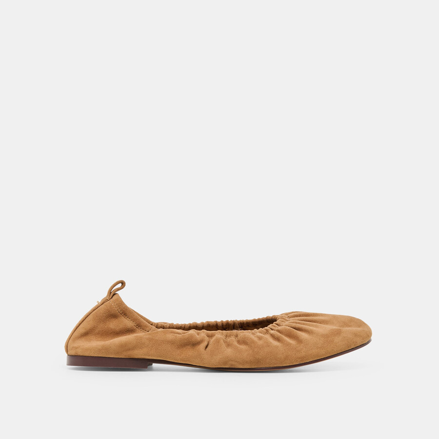 ballerine conrad in pelle scamosciata marrone chiaro