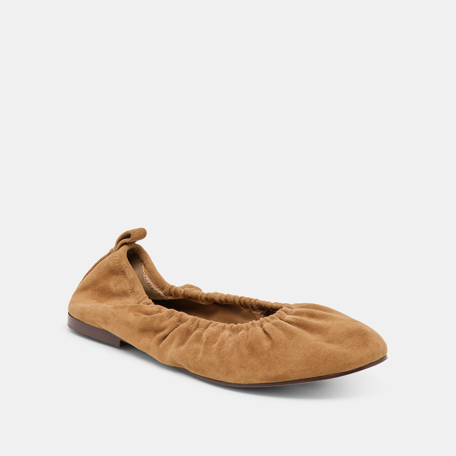 ballerine conrad in pelle scamosciata marrone chiaro