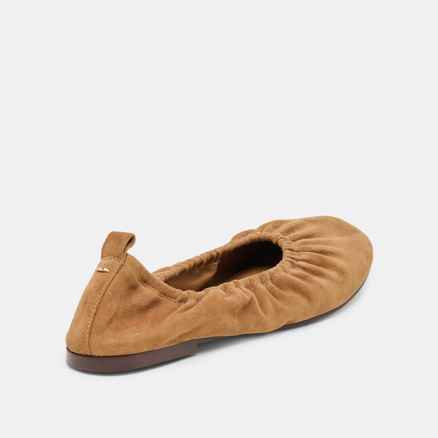 ballerine conrad in pelle scamosciata marrone chiaro