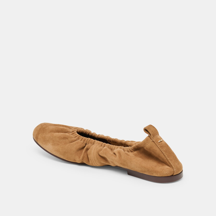 ballerine conrad in pelle scamosciata marrone chiaro