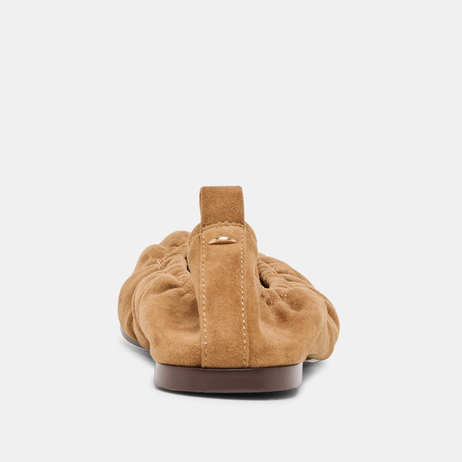 ballerine conrad in pelle scamosciata marrone chiaro