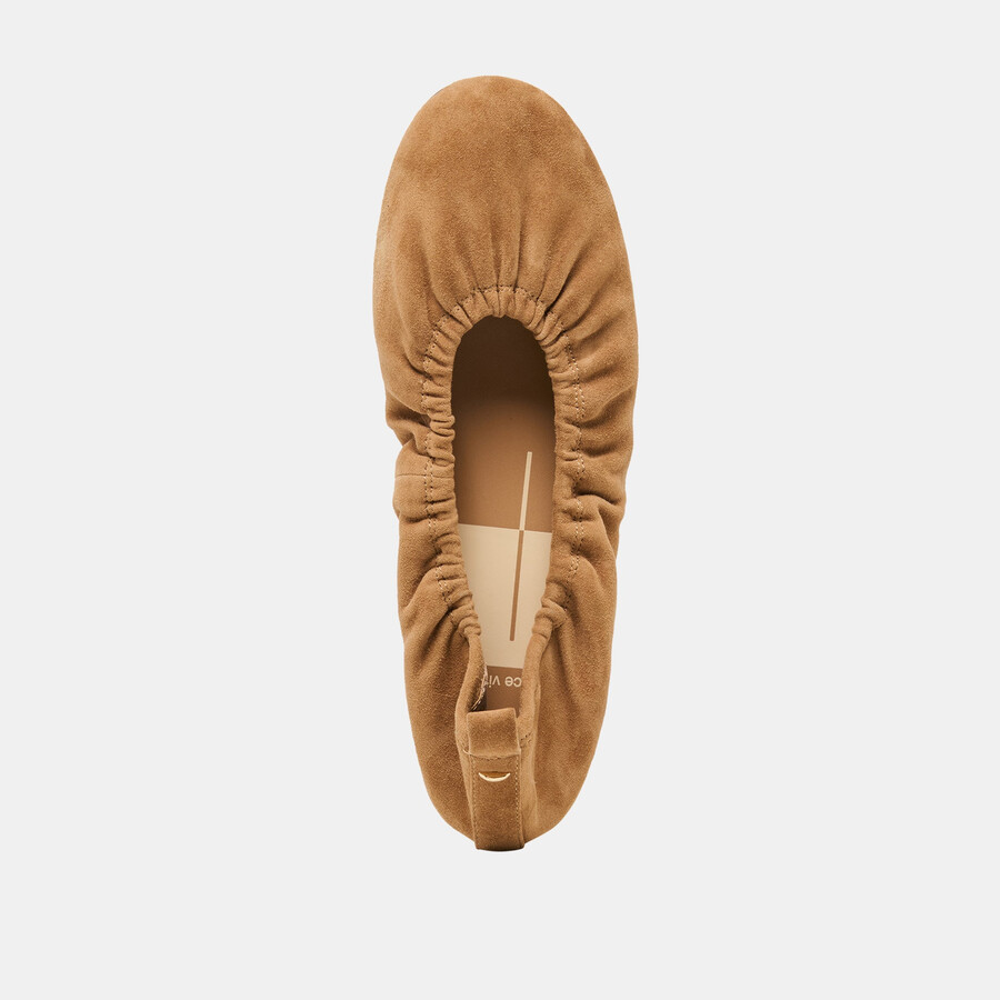 ballerine conrad in pelle scamosciata marrone chiaro