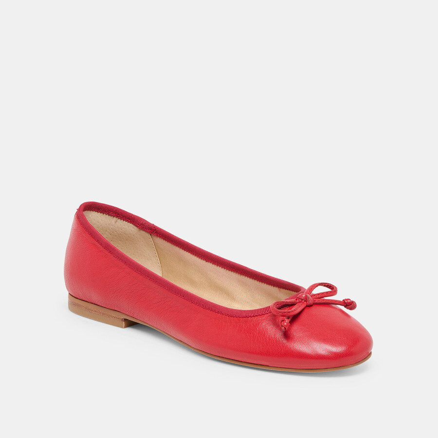 ballerine ritla in pelle ciliegia