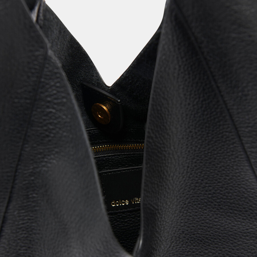 borsa mia tote in pelle nera