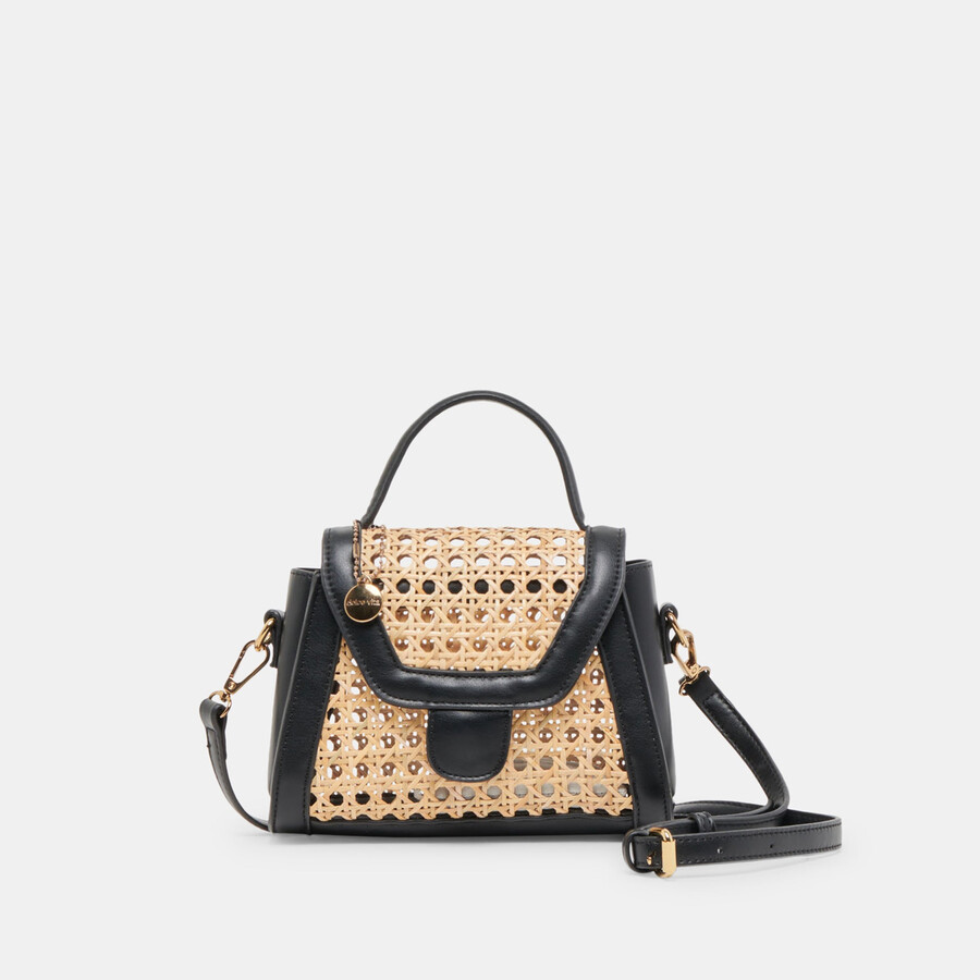 tropez crossbody nero naturale canna