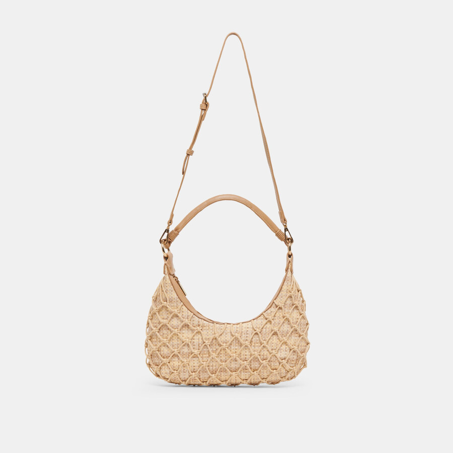 borsa a tracolla positano in rafia naturale