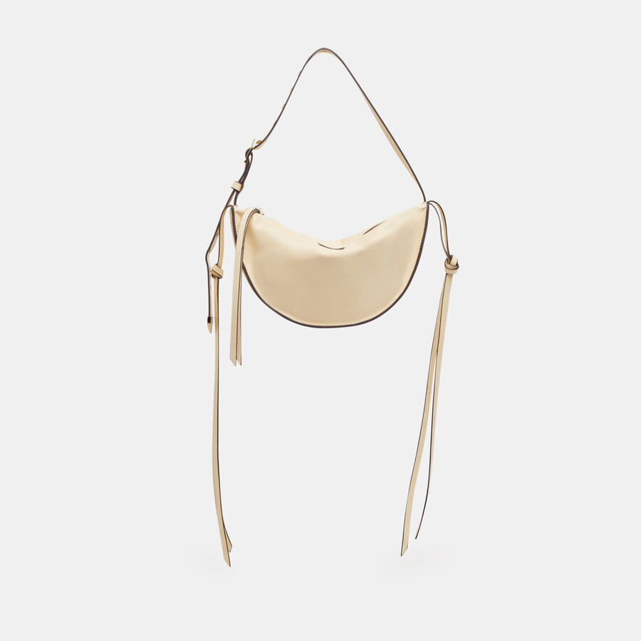 borsa a tracolla verona in pelle color burro