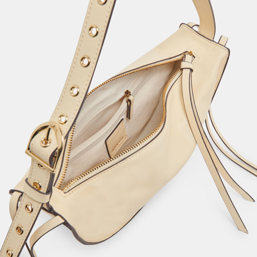 borsa a tracolla verona in pelle color burro