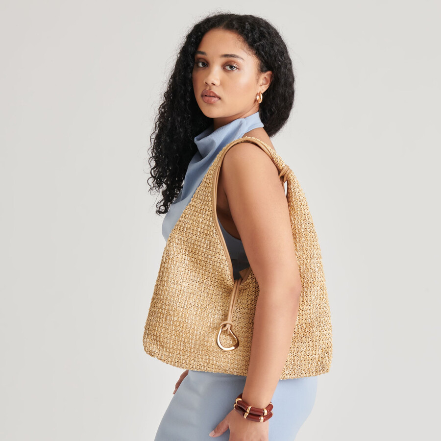 missie tote in rafia naturale