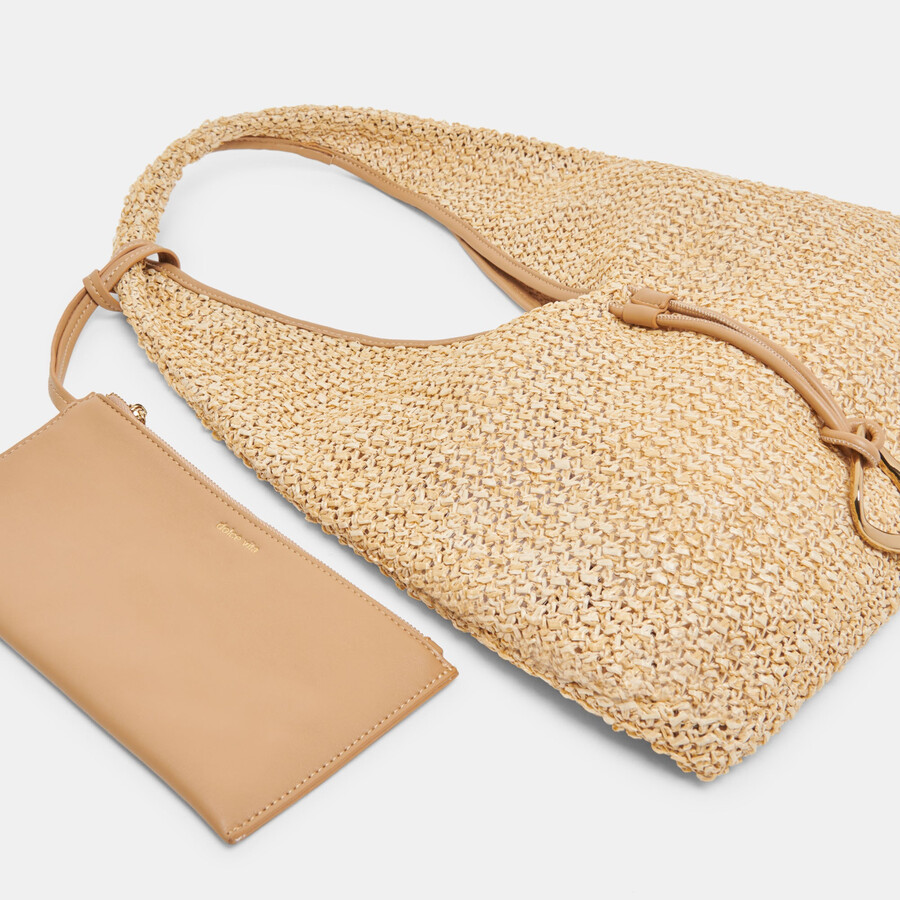 missie tote in rafia naturale