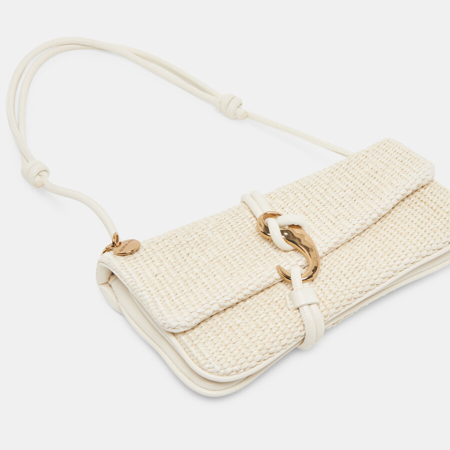 borsa a tracolla alice in rafia naturale