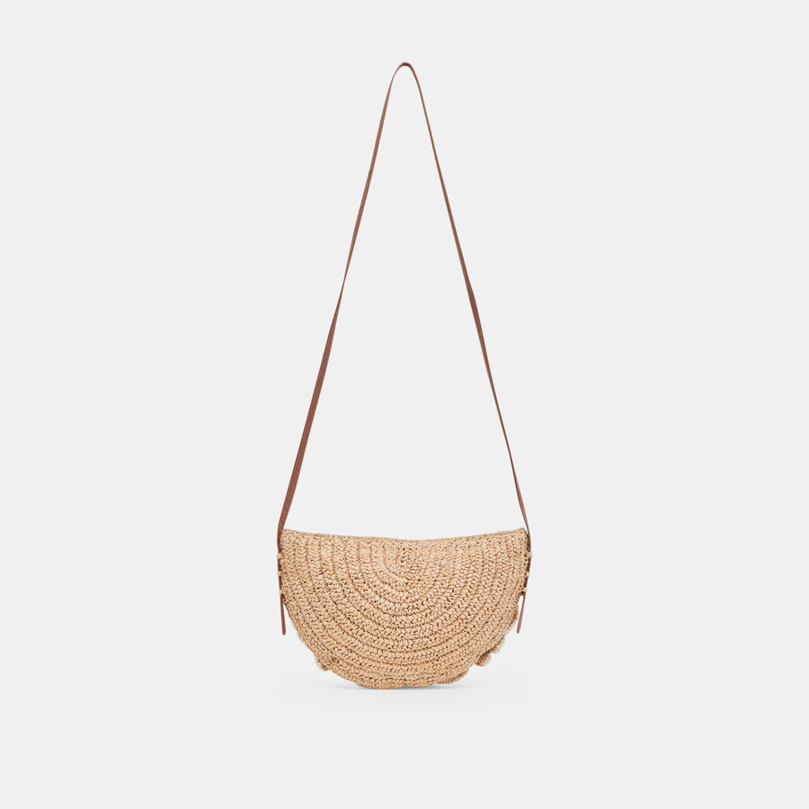 borsa a tracolla atrani in rafia naturale