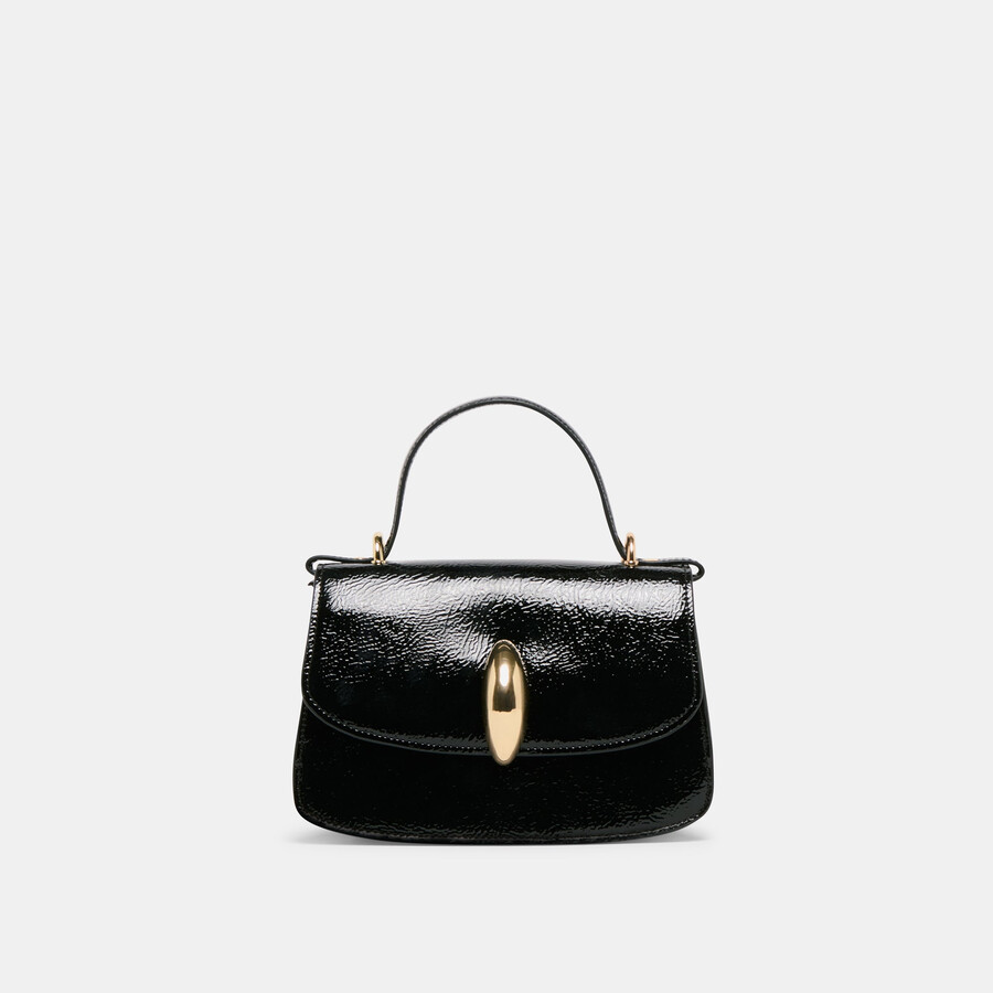 lucia crossbody nero crackled stella