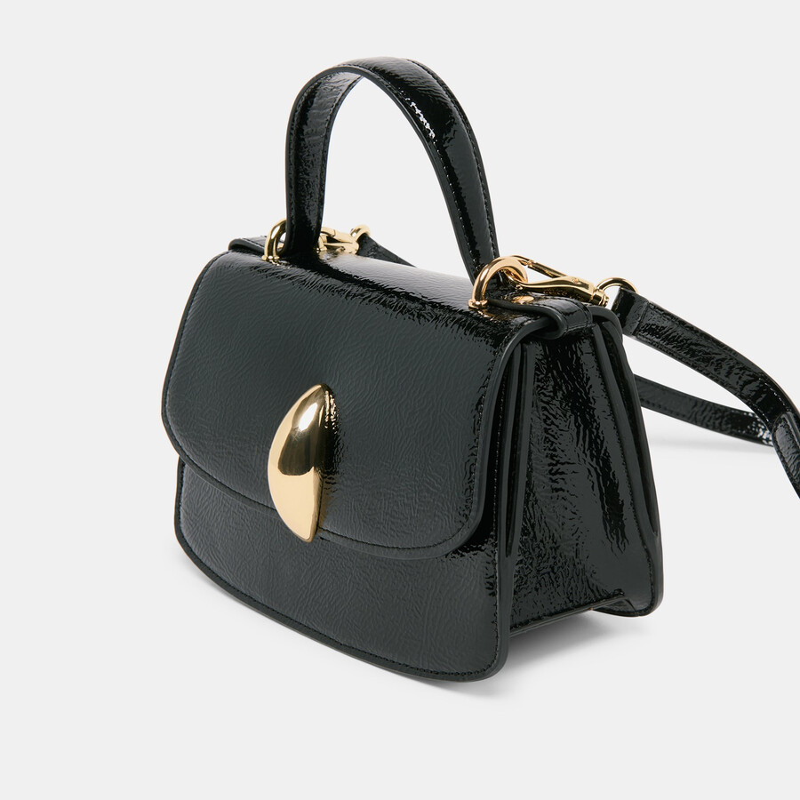 lucia crossbody nero crackled stella