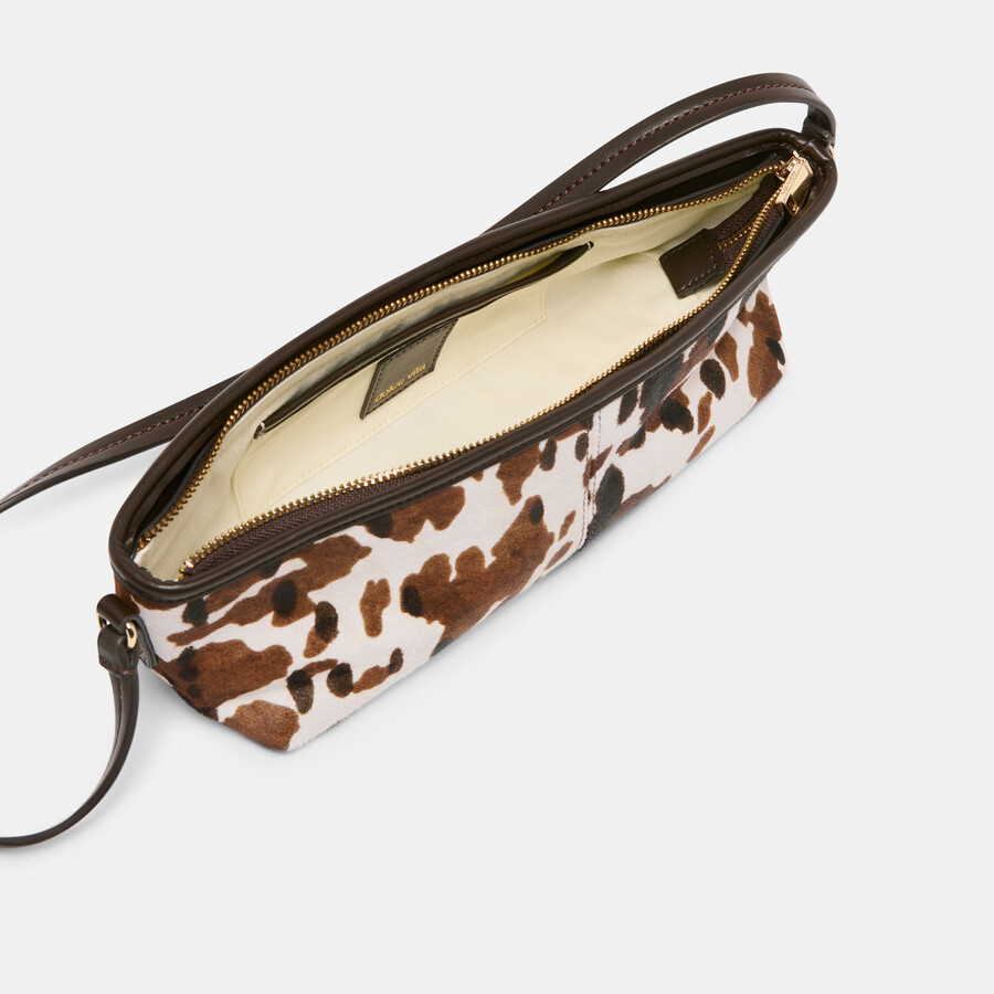 borsa a tracolla savaii in cavallino color cacao