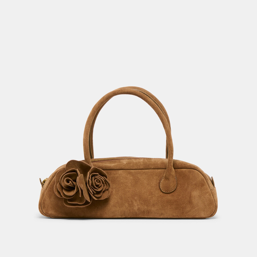 borsa a tracolla boracay in pelle scamosciata marrone