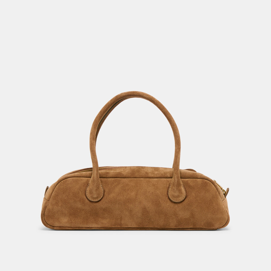 borsa a tracolla boracay in pelle scamosciata marrone