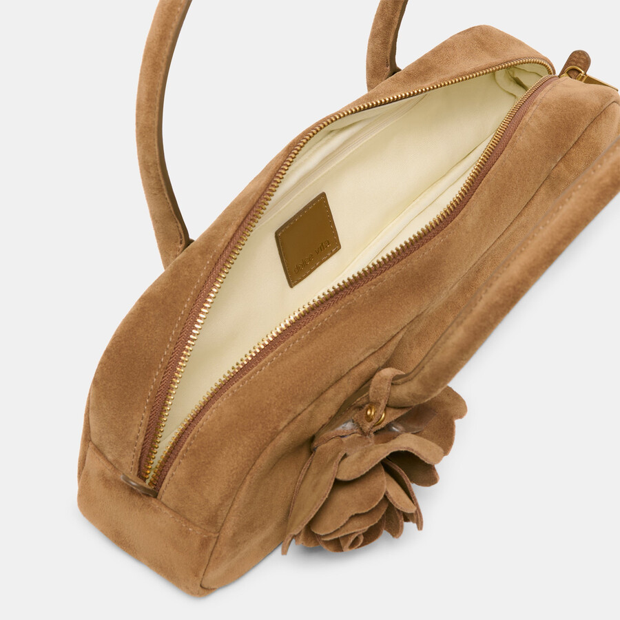 borsa a tracolla boracay in pelle scamosciata marrone
