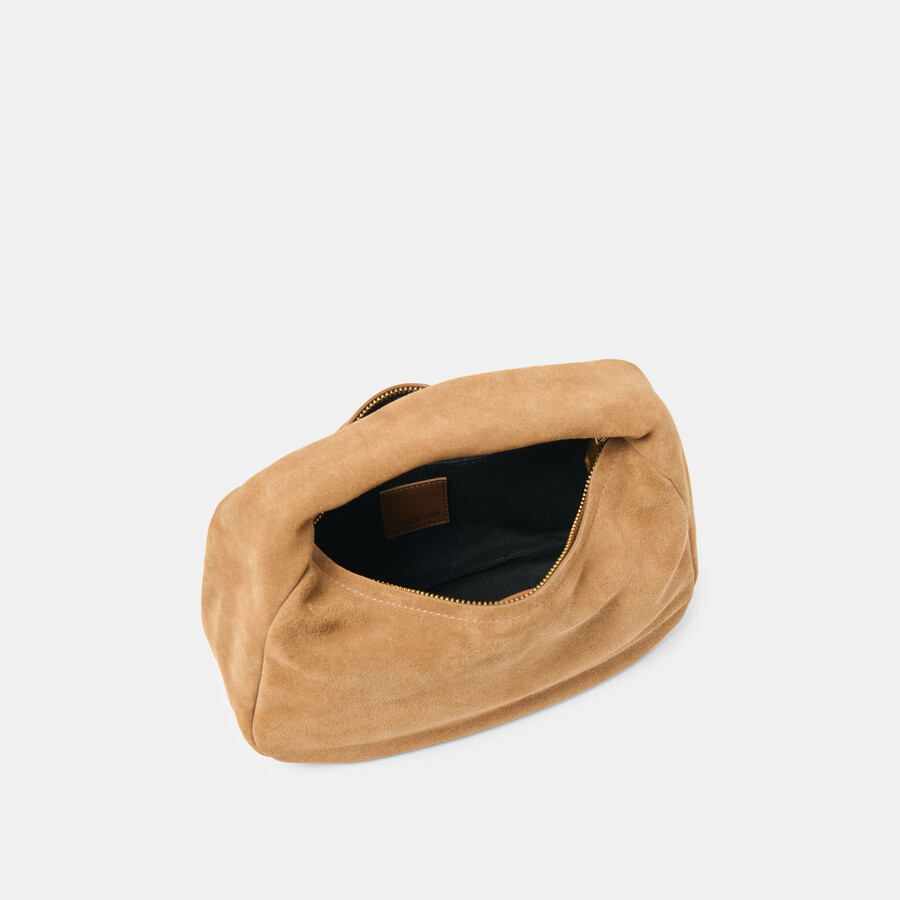 borsa frankie in pelle scamosciata marrone
