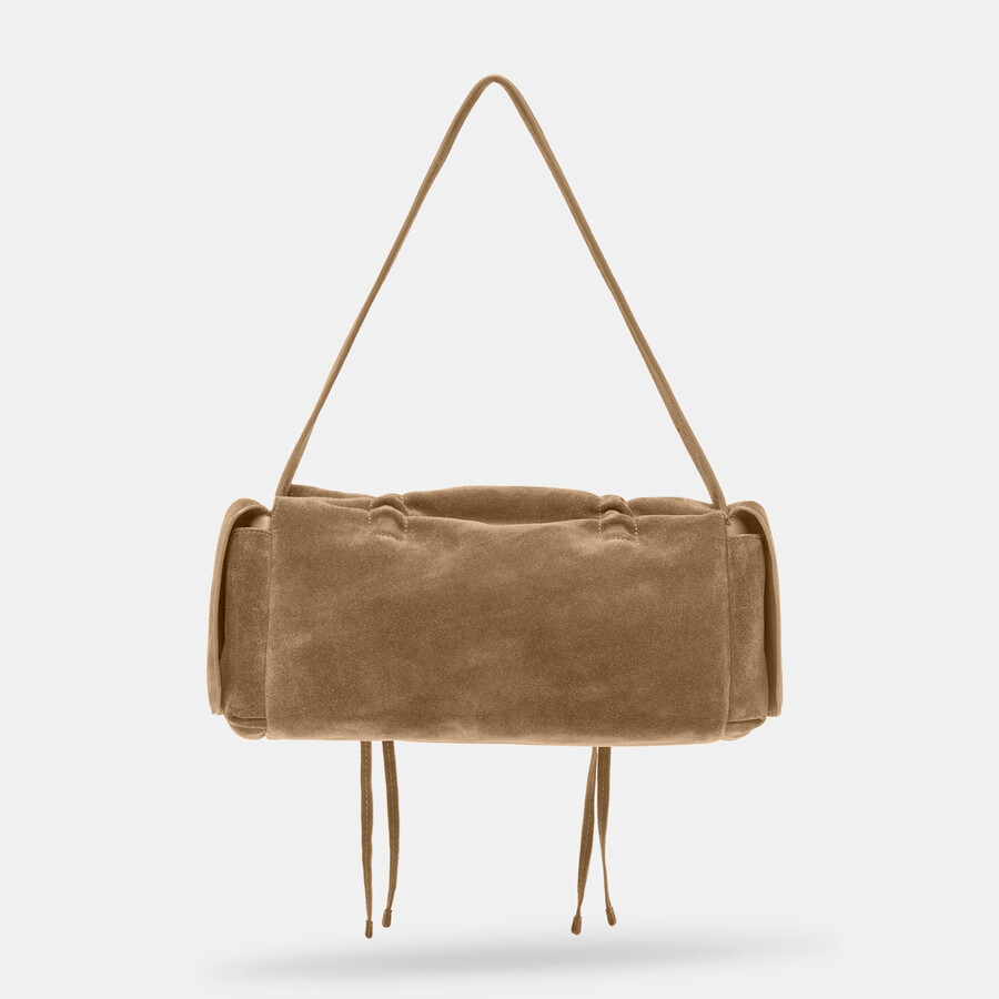 borsa a tracolla hudson in pelle scamosciata oliva