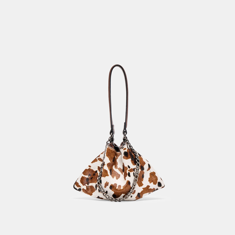 borsa a tracolla jagger in cavallino color cacao