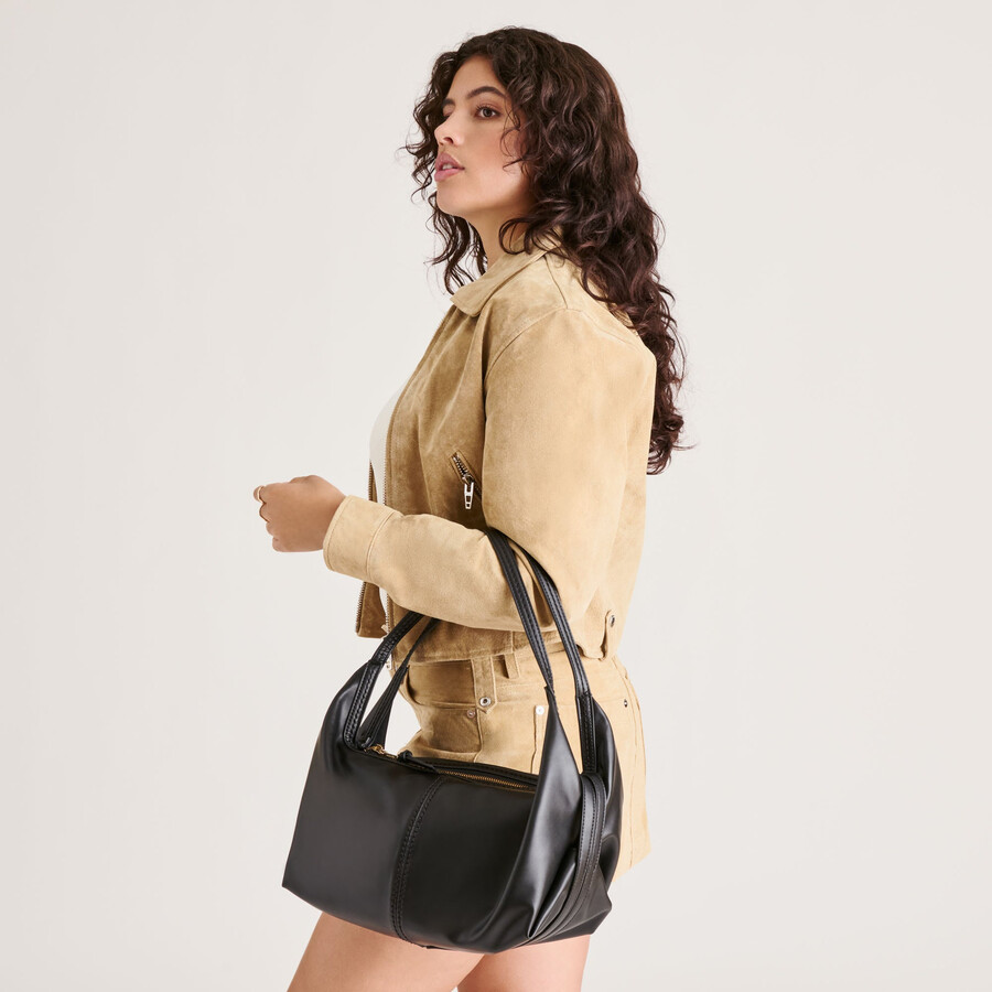 borsa a tracolla billy in pelle nera