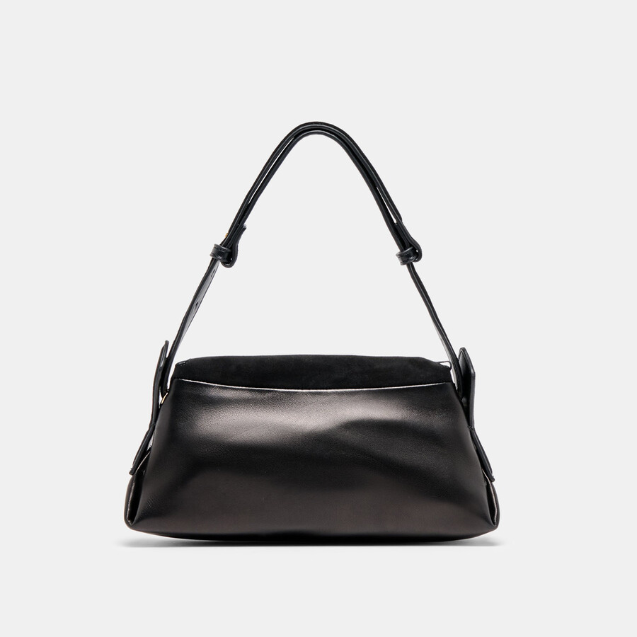 borsa a tracolla devyn in pelle nera