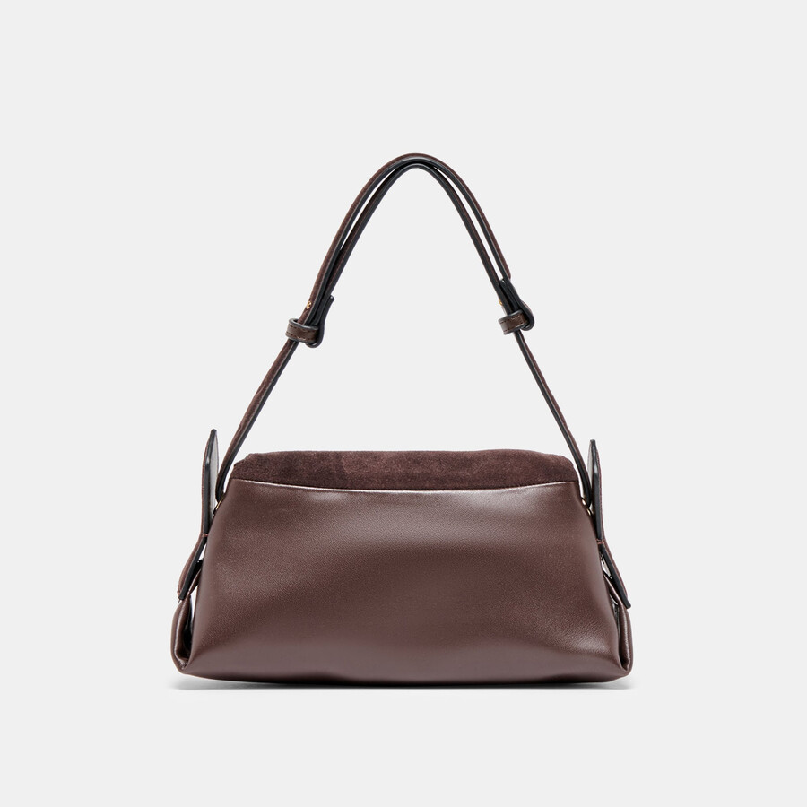 borsa a tracolla devyn in pelle espresso