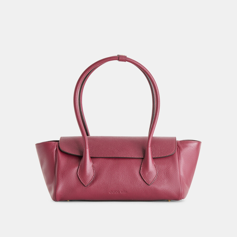 borsa a tracolla irene in pelle bordeaux