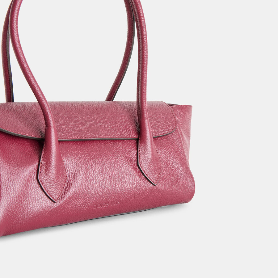 borsa a tracolla irene in pelle bordeaux