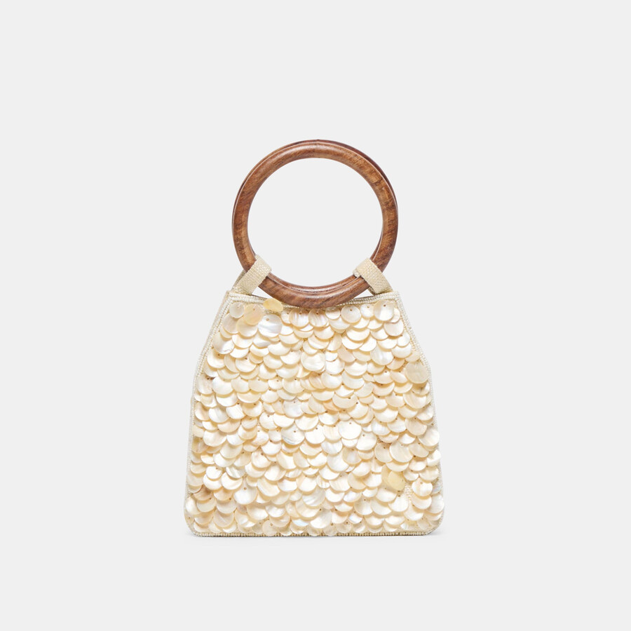 borsa allegra con paillettes naturali