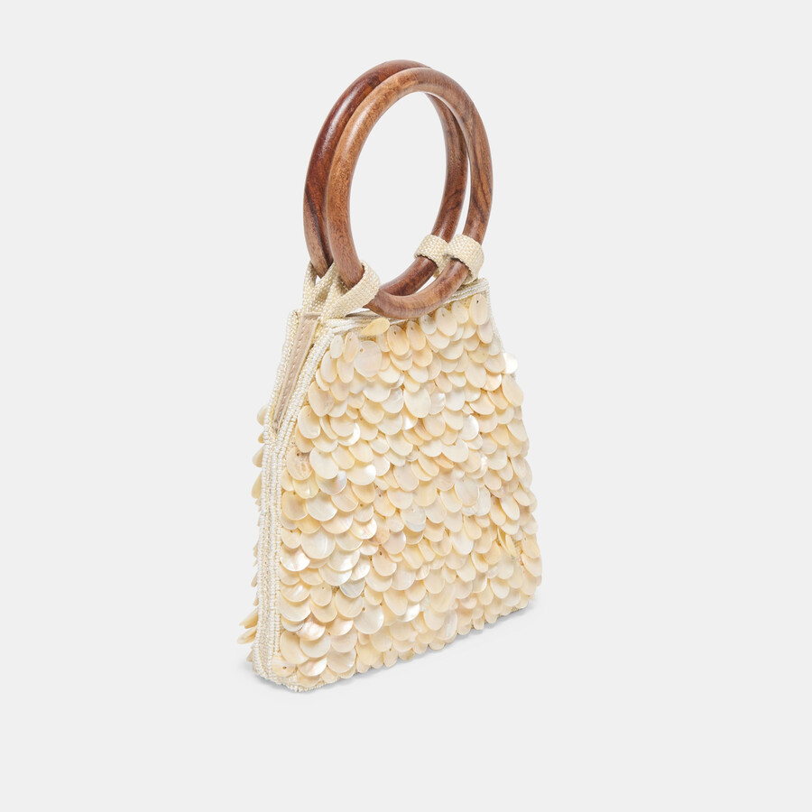 borsa allegra con paillettes naturali