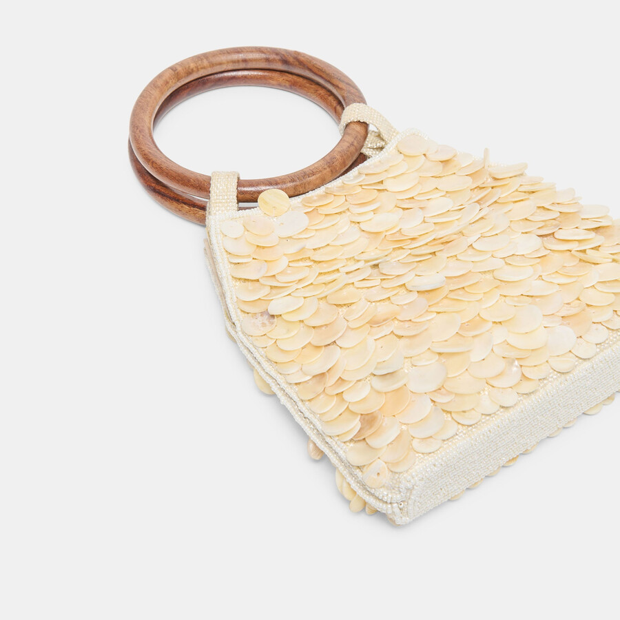 borsa allegra con paillettes naturali