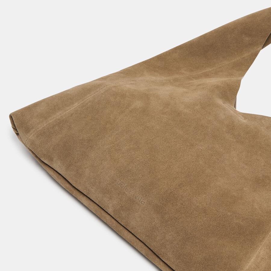 borsa marie in pelle scamosciata oliva