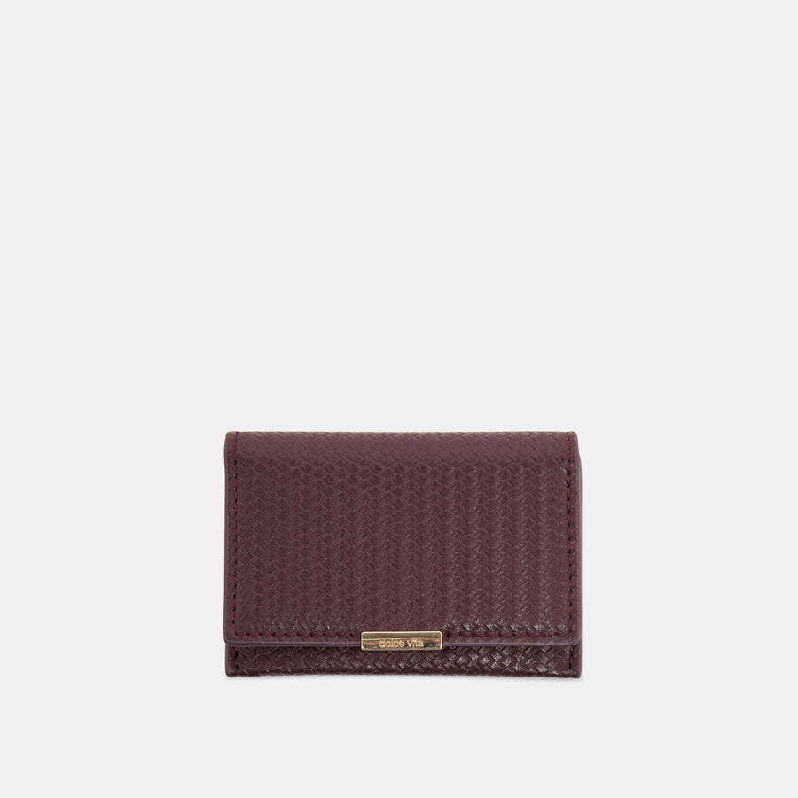 portafoglio mini-me in tessuto bordeaux stella
