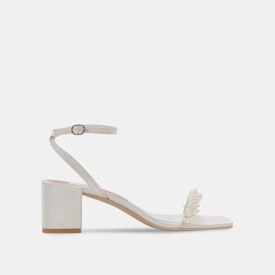 zalima heels vanilla pearls